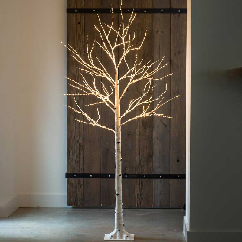 LED Lighted White Birch Tree (X-Large 7'2